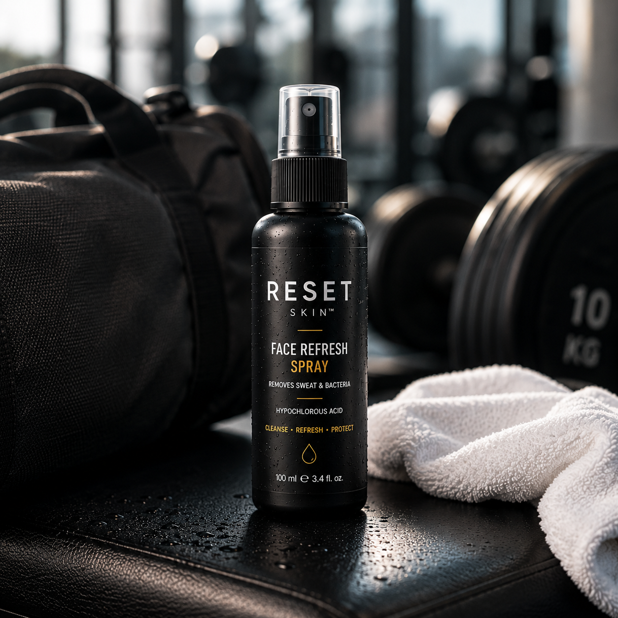 Fresh skin after every sweat.